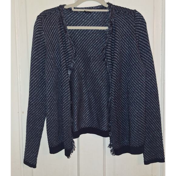 Tribal Blue Open Cardigan Women's Size Small Careerwear Casual Office Interview - Picture 1 of 5